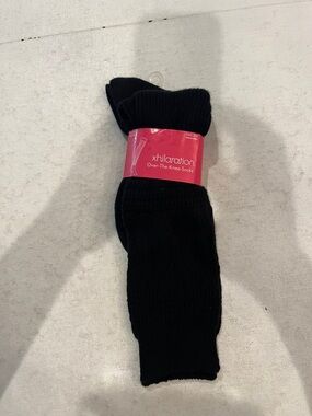 Xhilaration Black Over-The-knee Knit Socks. NEW!